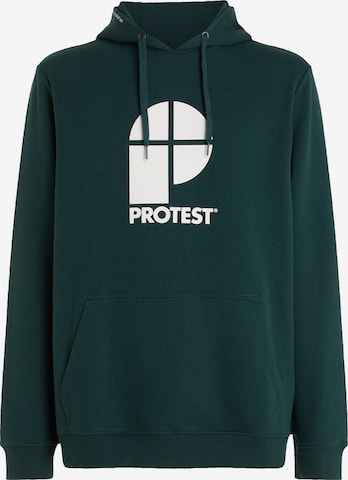 PROTEST Sweater 'CLASSIC LOGO HOODY' in Green: front