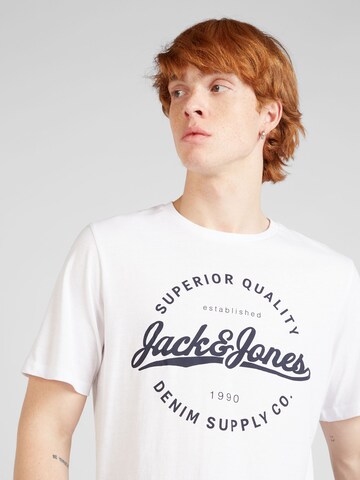 JACK & JONES T-Shirt 'JJStanli' in Weiß