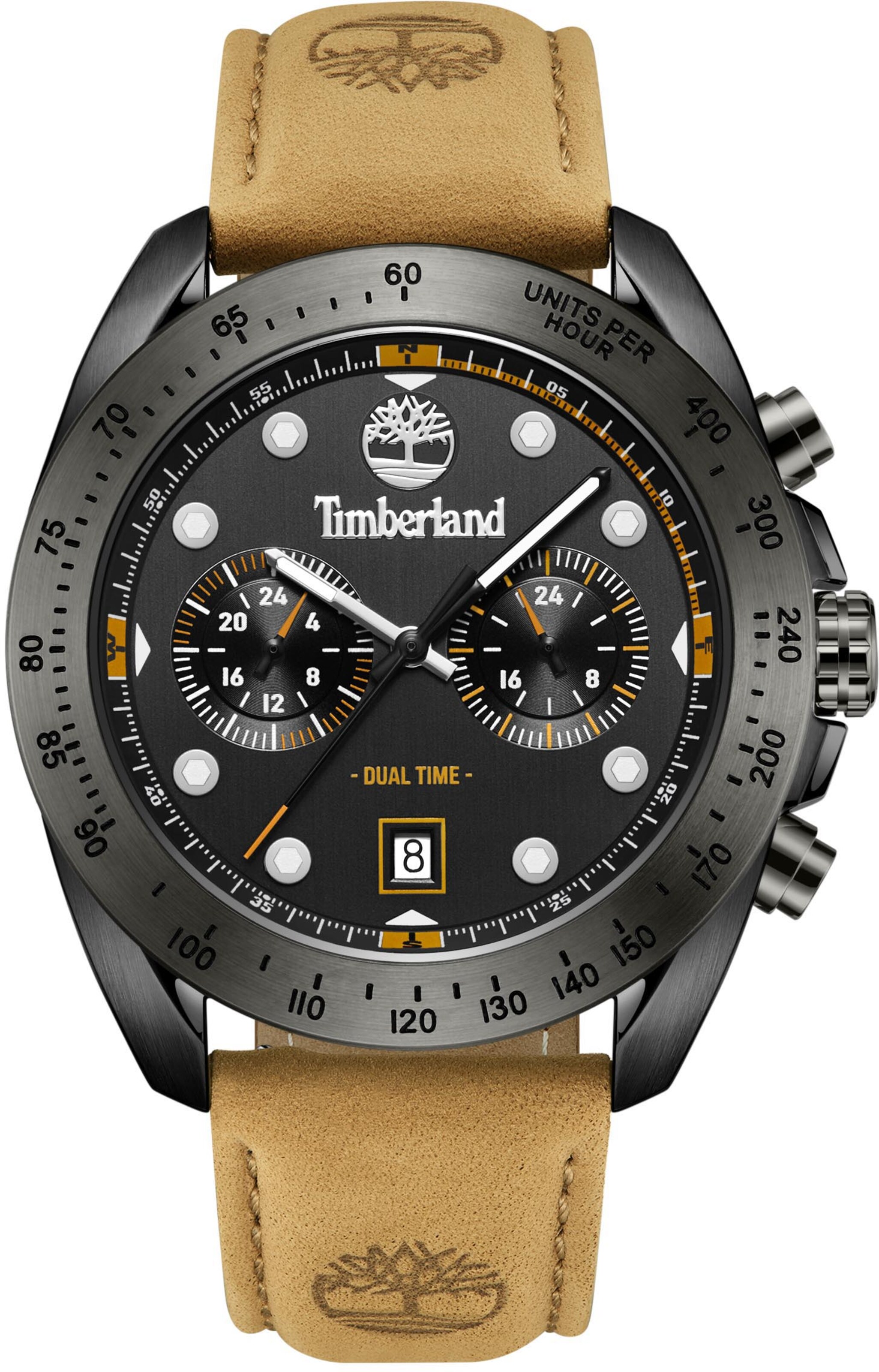 TIMBERLAND Analoog horloge 'Carrigan' in Bruin: voorkant
