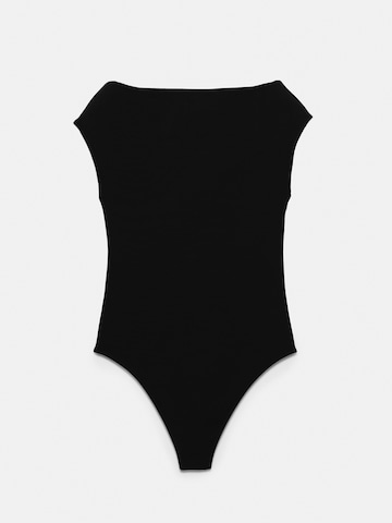 Pull&Bear Блуза боди в черно