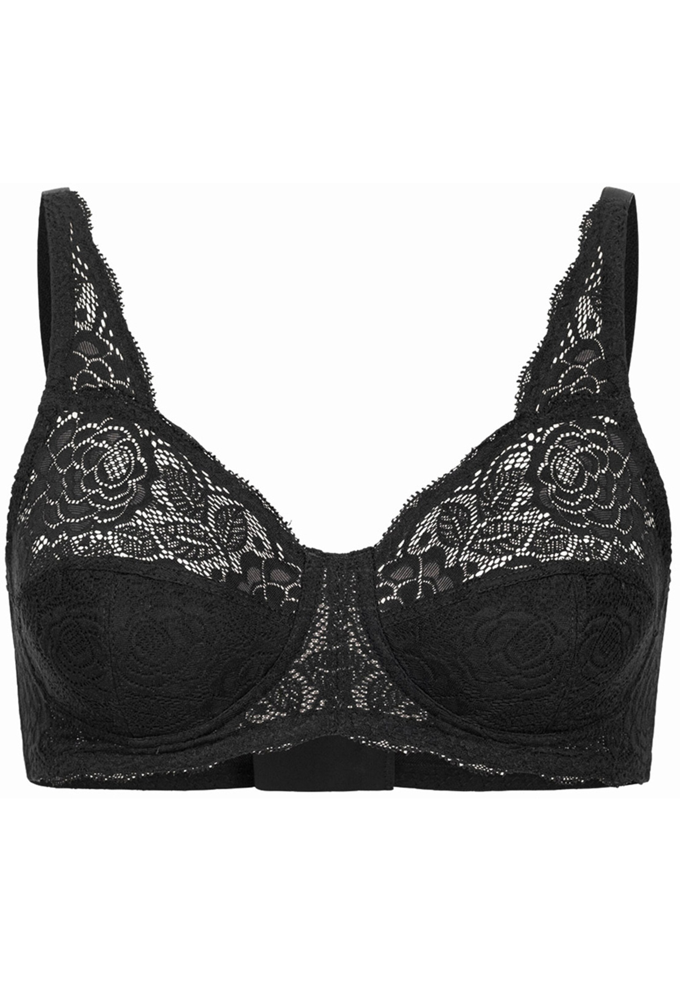 Erlich Textil - Soutien de tecido Soutien 'Paula' em preto: frente