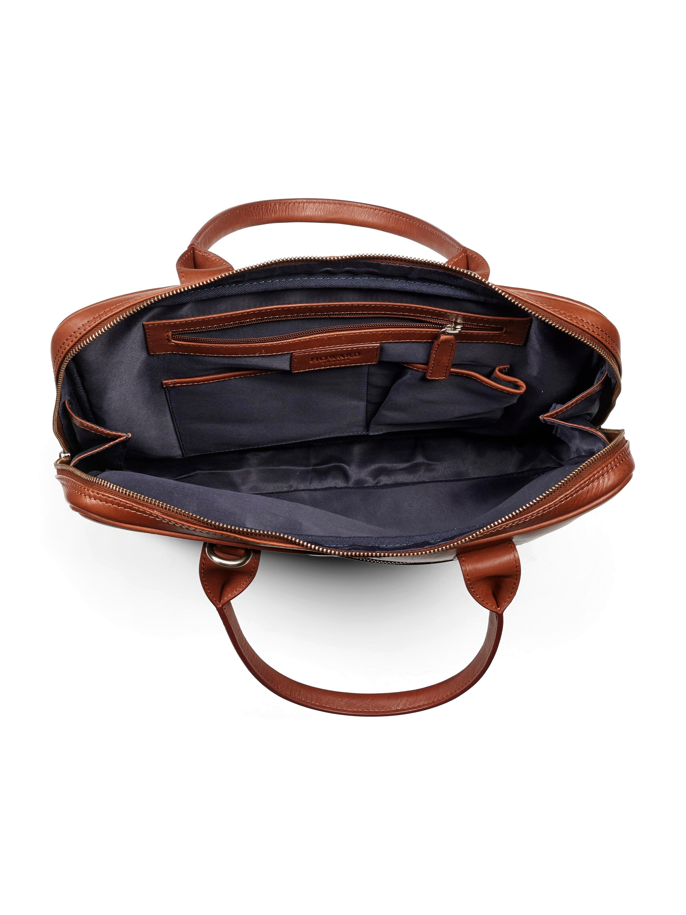 Howard London - Bolsa para portátil 'Laptop Bag Conrad Brown' en marrón