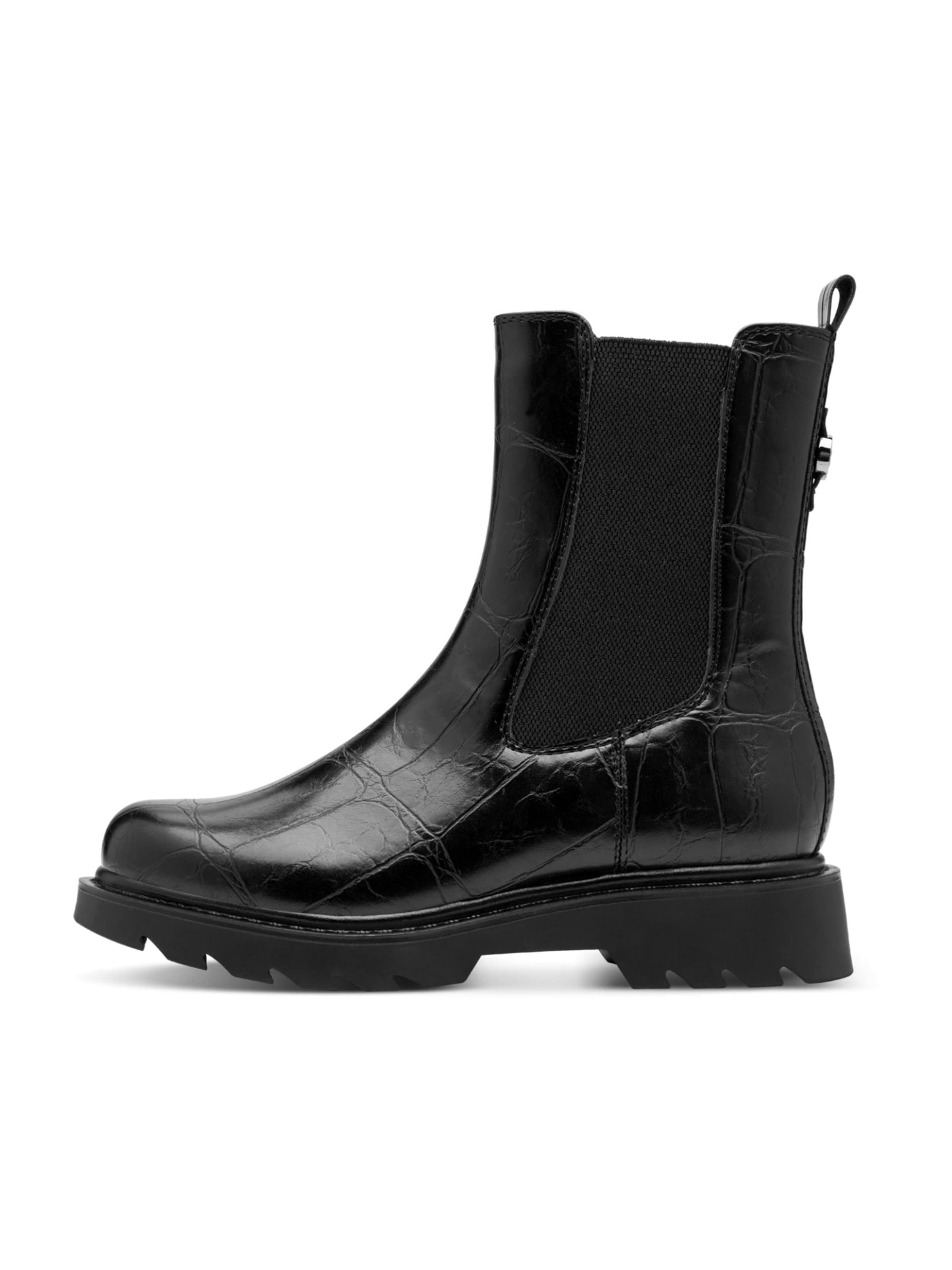 Chelsea Boots 'Western Cowboy' Tamaris en noir
