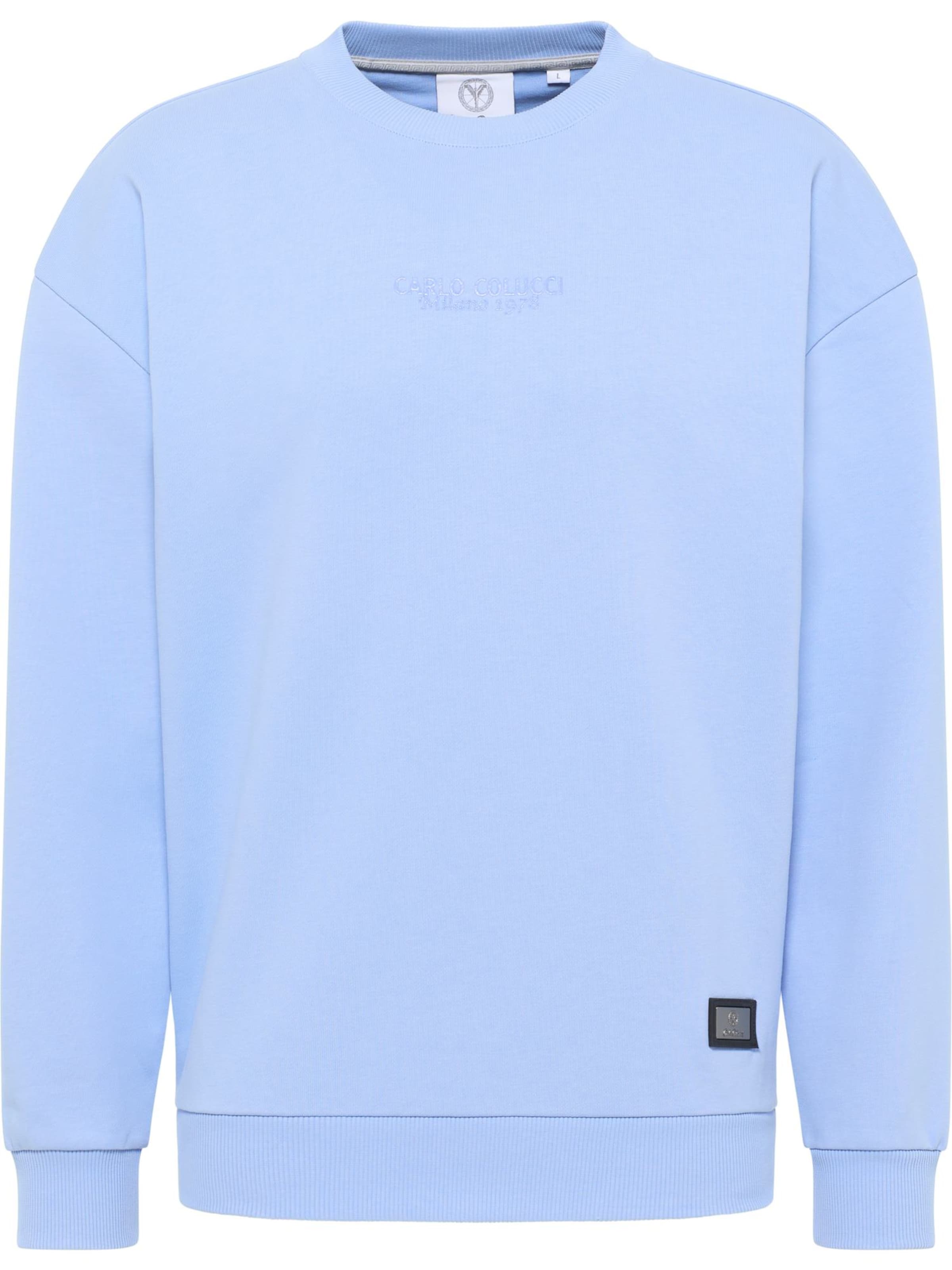 Carlo Colucci Sweatshirt ' D'ottavio ' in Blau: Vorderseite