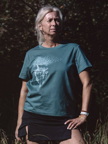 Life-Tree Shirt 'Maple Island' in Blue