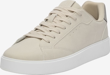 Sneaker low de la Pull&Bear pe bej: față
