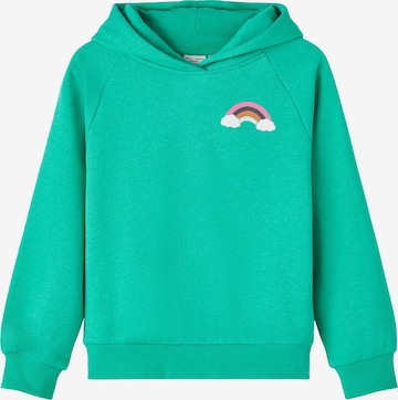 NAME IT Sweatshirt in Groen: voorkant