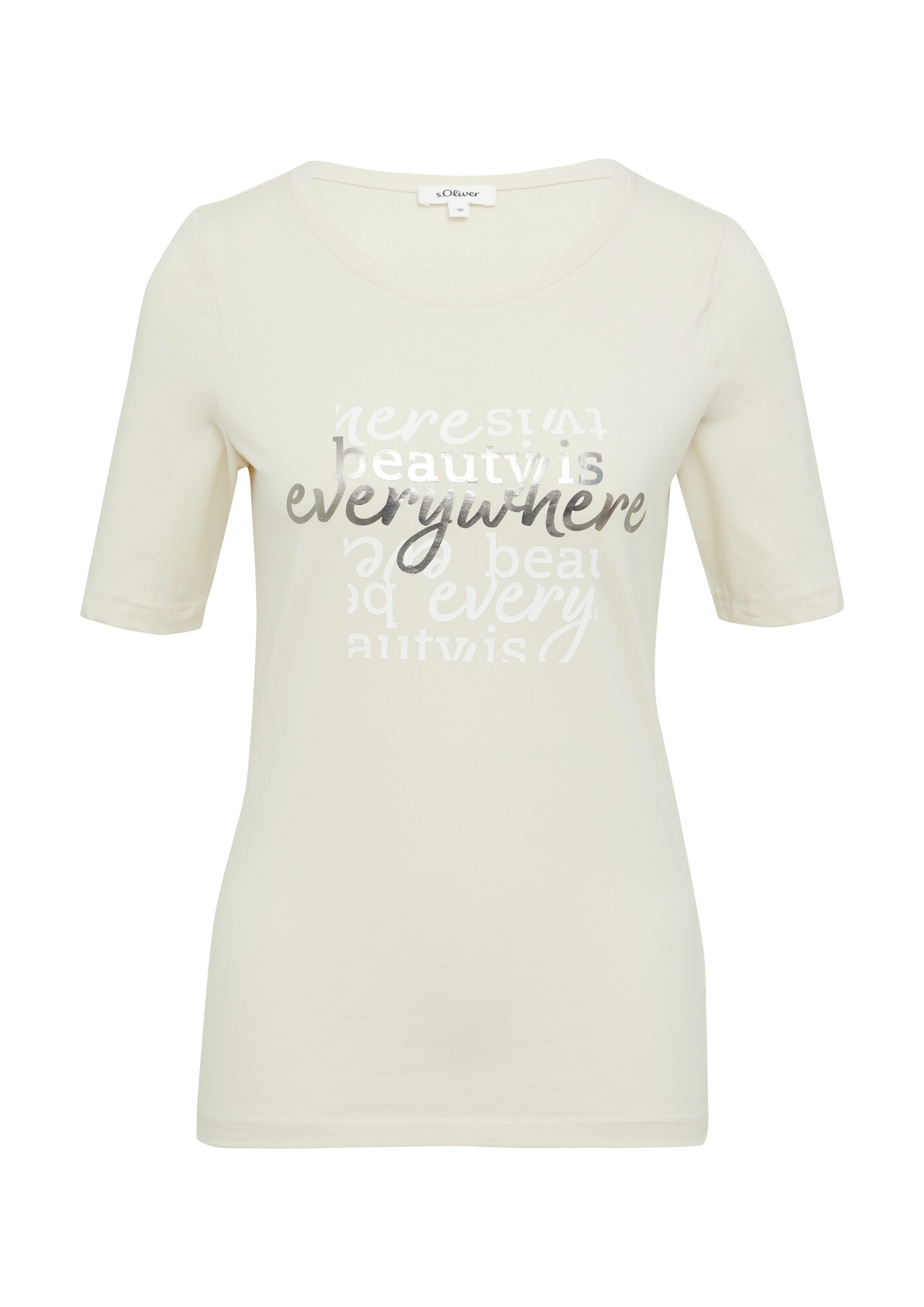 s.Oliver Shirt in Beige: Vorderseite