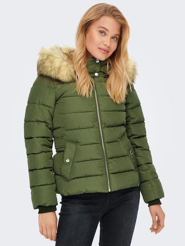 ONLY - Casaco de inverno 'CAMILLA' em verde: frente