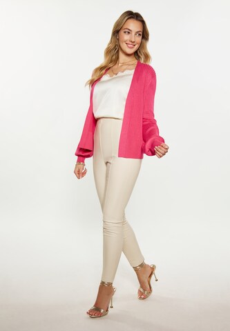 faina Knit Cardigan in Pink