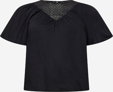 Vero Moda Curve T-Shirt 'NIKITA' in Schwarz: predná strana