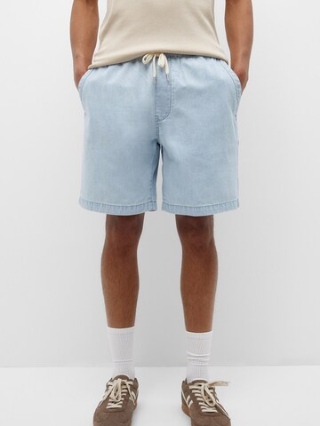 Pull&Bear Loosefit Shorts in Blau