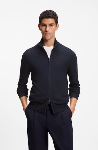 BOSS Strickjacke in Blau: Vorderseite