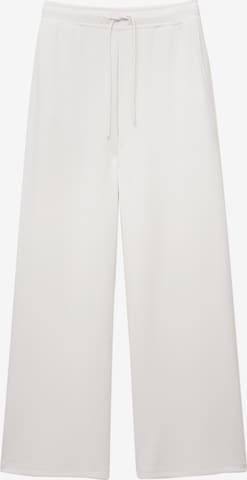 Largi Pantaloni de la Pull&Bear pe bej: față