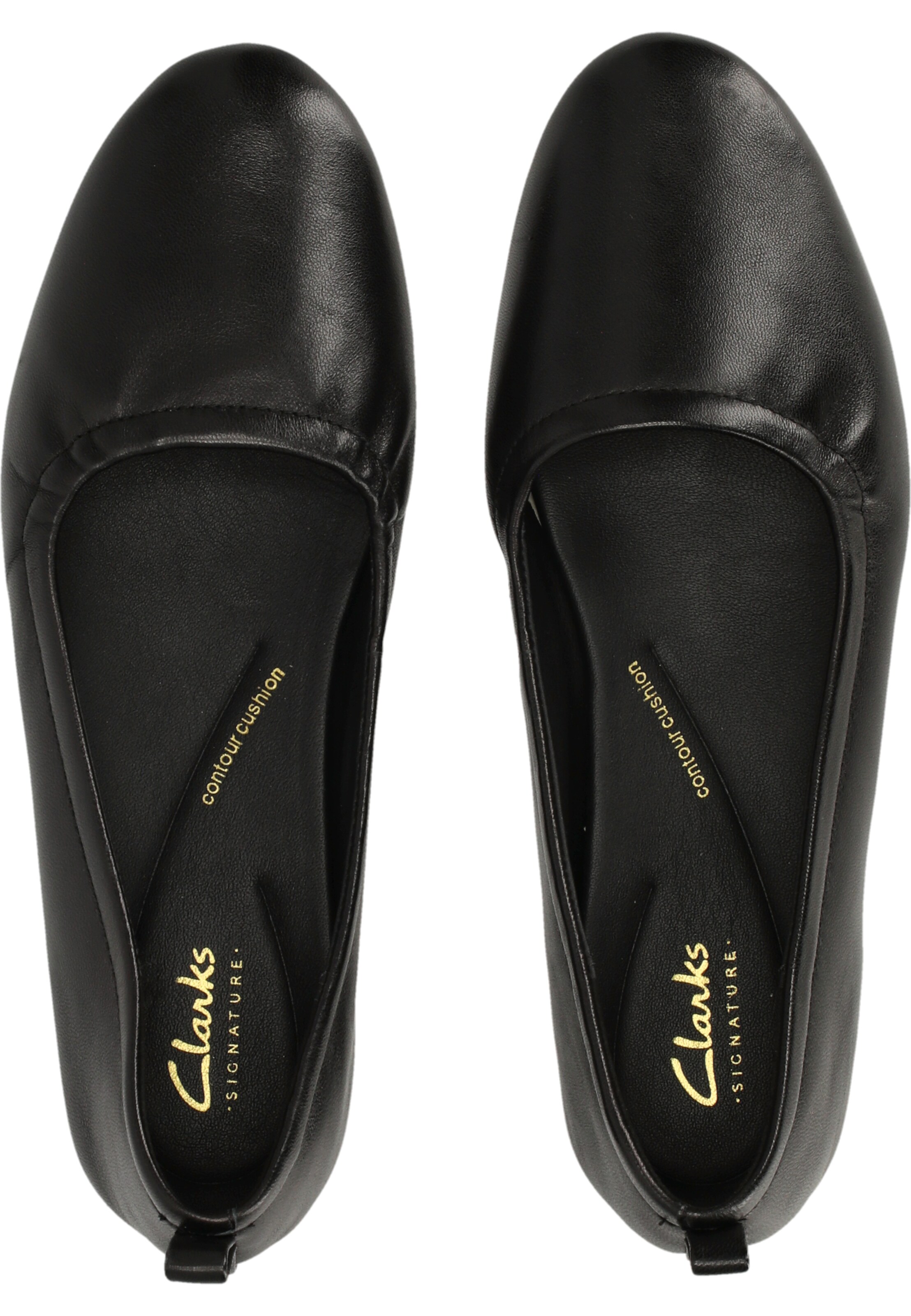 CLARKS Ballerina 'Fawna Soft' in Zwart