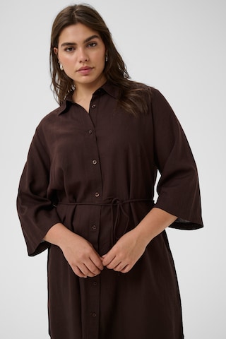 KAFFE CURVE Jurk 'KCmille' in Bruin