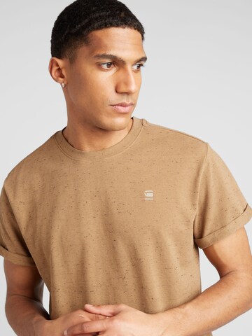 G-Star RAW T-shirt 'Lash' i brun
