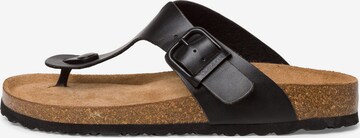 TAMARIS T-bar sandals in Black