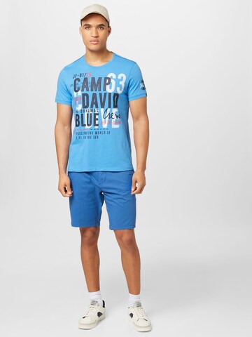 CAMP DAVID Tričko – modrá