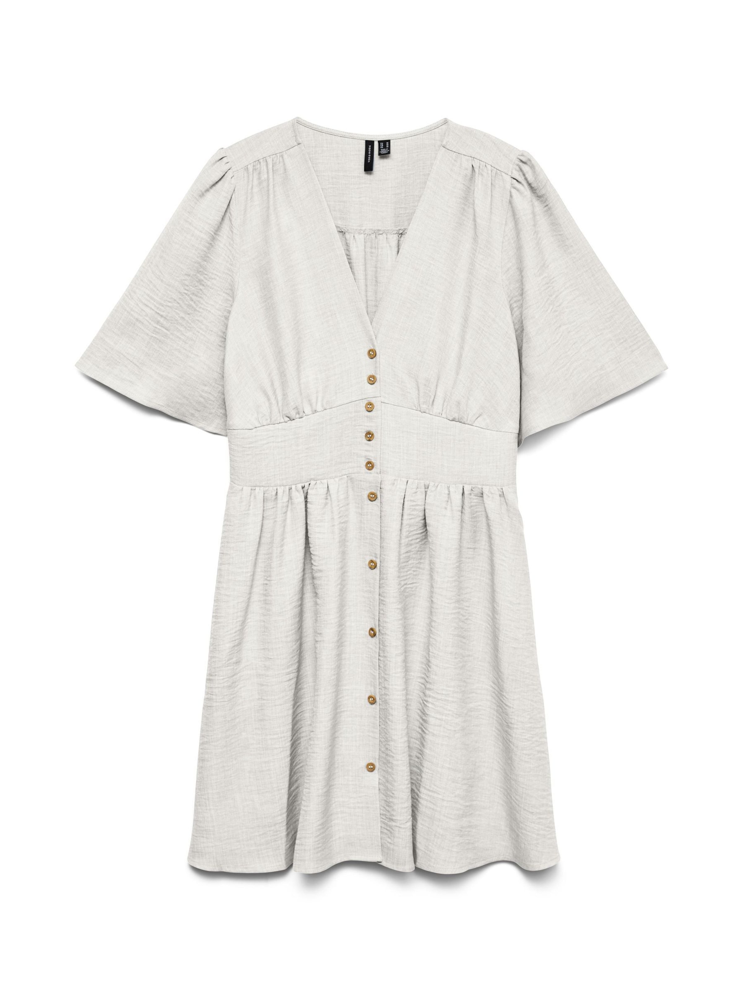 Robe-chemise 'VMMelaney' VERO MODA en blanc : devant