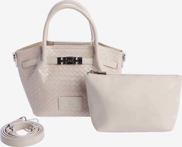 Don Algodon - Bolso de mano 'Salina' en blanco: frente