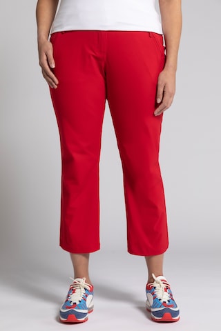 Ulla Popken Regular Pants in Red: front