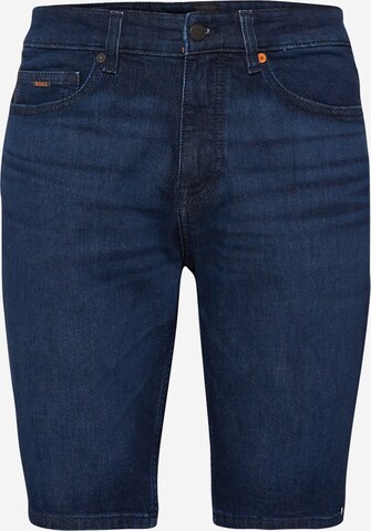 BOSS Regular Jeans 'Delaware' in Blauw: voorkant