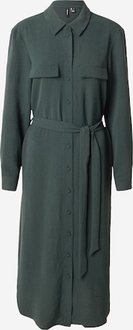 VERO MODA - Vestido camisero 'VMALVA' en verde: frente