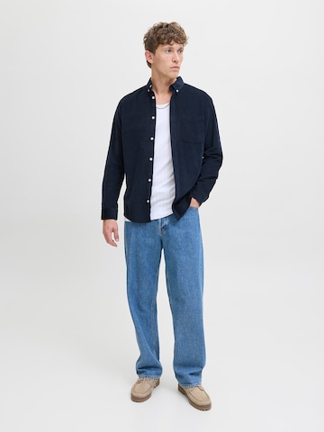 JACK & JONES Regular fit Button Up Shirt 'JJECLASSIC' in Blue