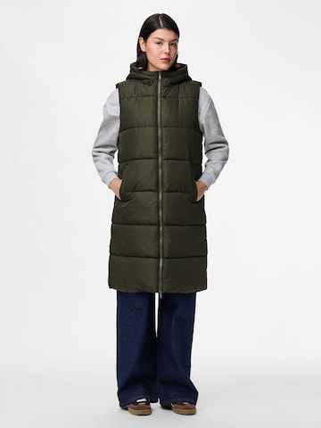 PIECES Bodywarmer 'PCBee' in Groen: voorkant
