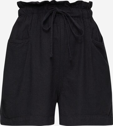 QS Regular Pants in Black: front