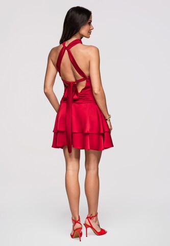 Ombre Cocktailjurk in Rood