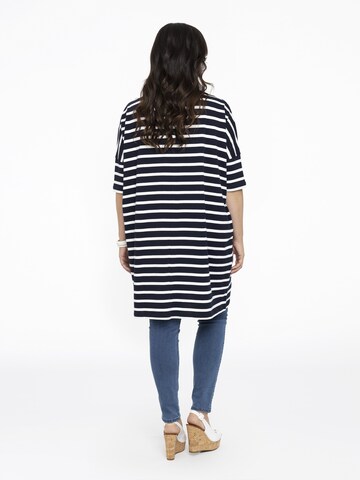 Yoek Oversized Dress in Blue