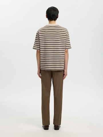 SELECTED T-Shirt in Beige