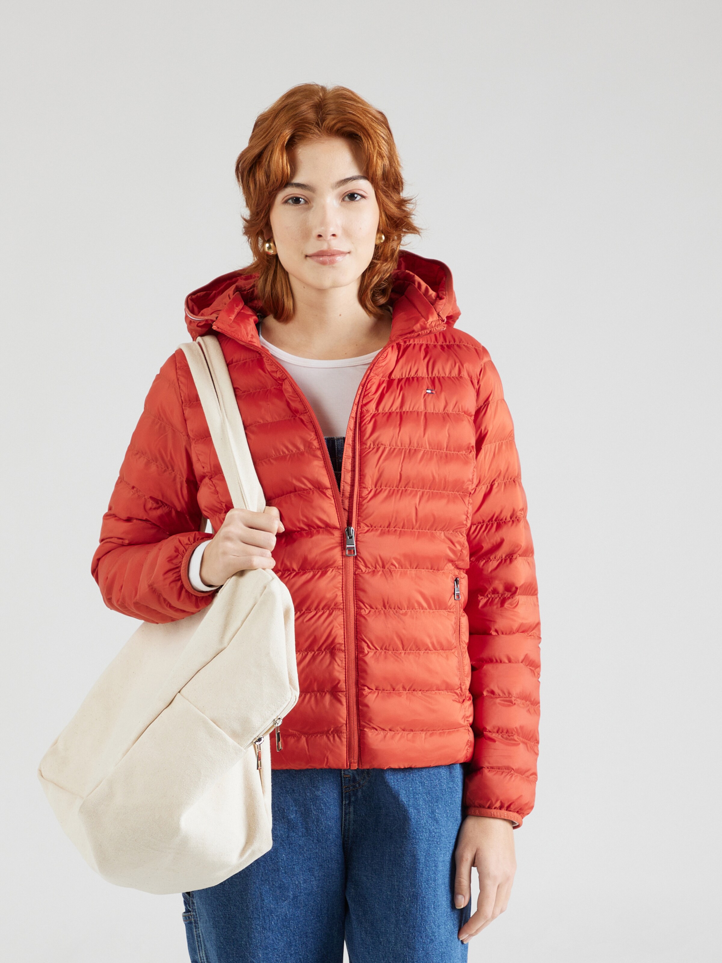 Veste mi saison TOMMY HILFIGER en Rouge ABOUT YOU