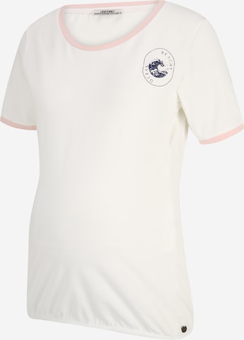 LOVE2WAIT Shirt 'Ocean' in White: front