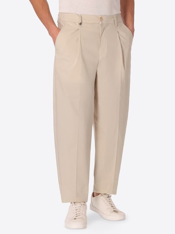 Regular Pantalon à pince 'T. GRANO' Distretto12 en beige : devant