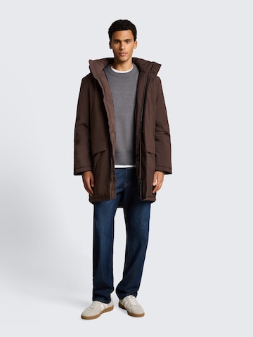 TOM TAILOR DENIM Wintermantel in Braun