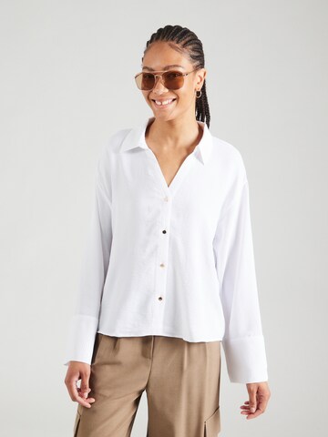VERO MODA Blus 'VMALVA' i vit: framsida