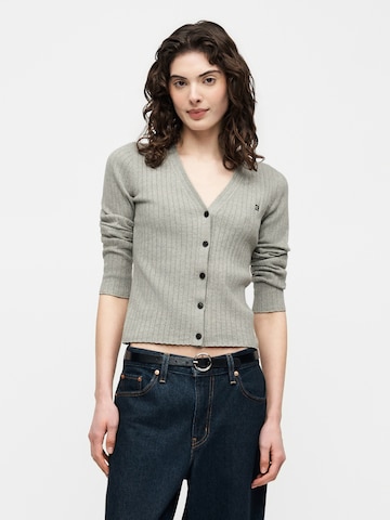 Calvin Klein Jeans Вязаная кофта в Серый: спереди