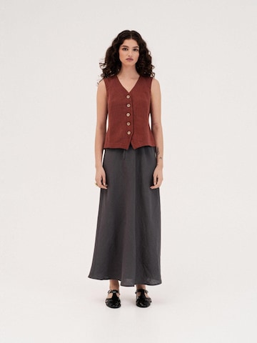 Gilet 'Greta' AmourLinen en rouge