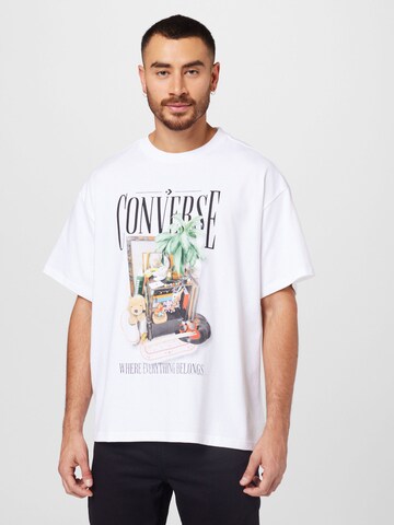 CONVERSE Shirt 'Hidden Treasures' in White: front