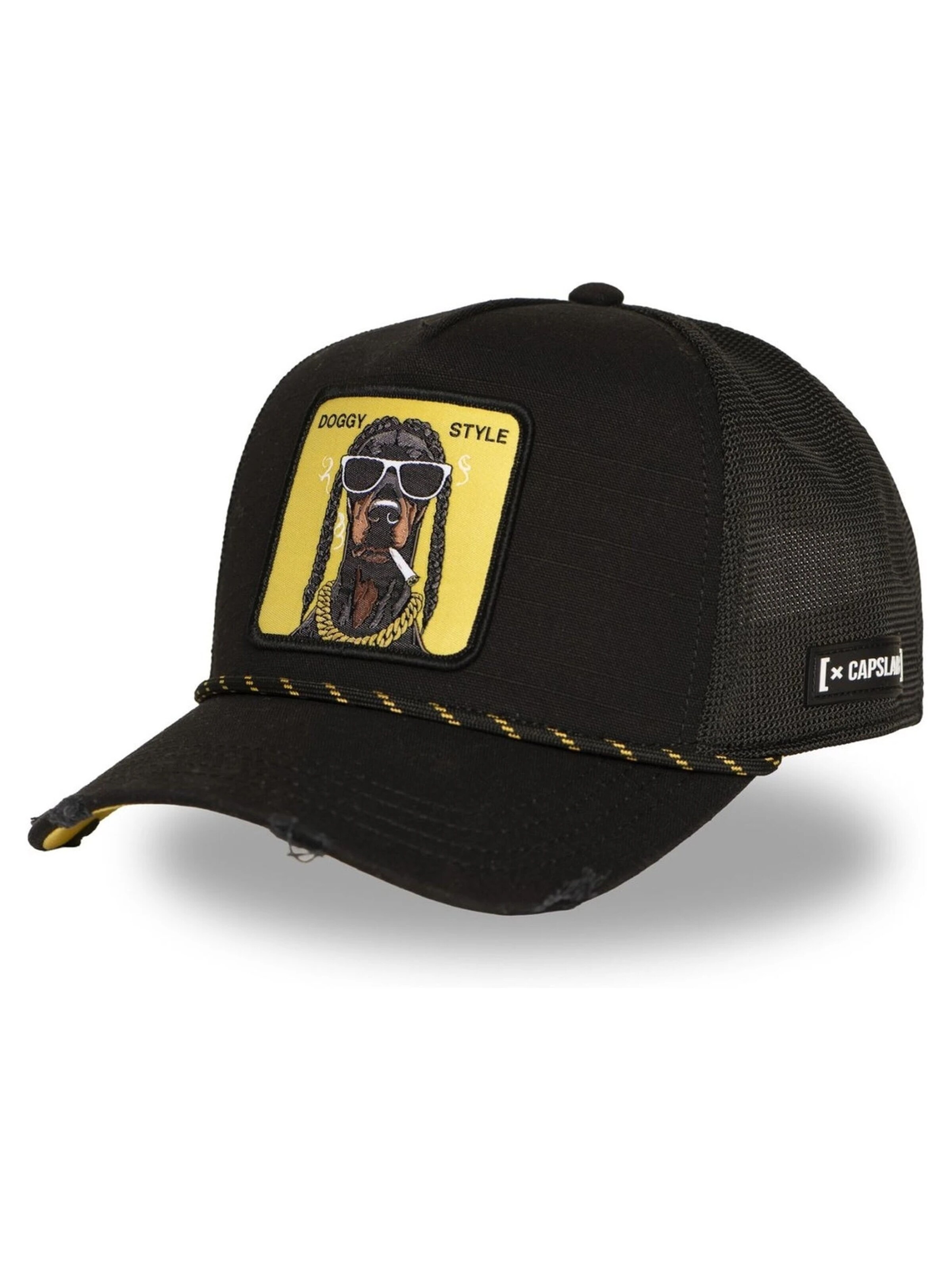 Capslab Czapka z daszkiem 'Gorra capslab negra hiphop doggy trucker cap' w kolorze czarny