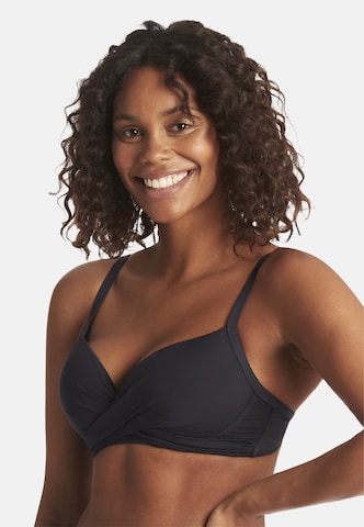 SEA LEVEL Push-up Bikinitop 'Essentials' in Blau