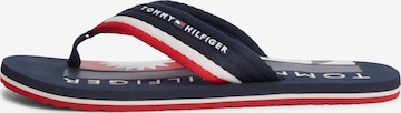 mėlyna TOMMY HILFIGER Šlepetės per pirštą: priekis