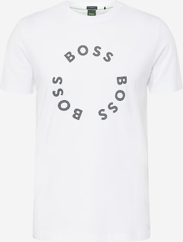 BOSS Green - Camisa 'Tee 4' em branco: frente