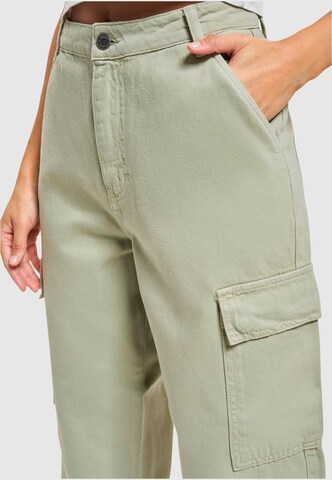 Wide leg Pantaloni cu buzunare de la DEF pe verde