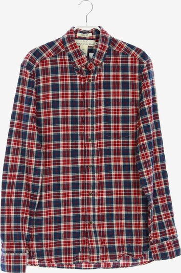 H&M Button Up Shirt in S in Ivory / Navy / Red, Item view