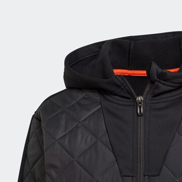 ADIDAS SPORTSWEAR Sports sweater 'Future Quilted Winter ' in Black