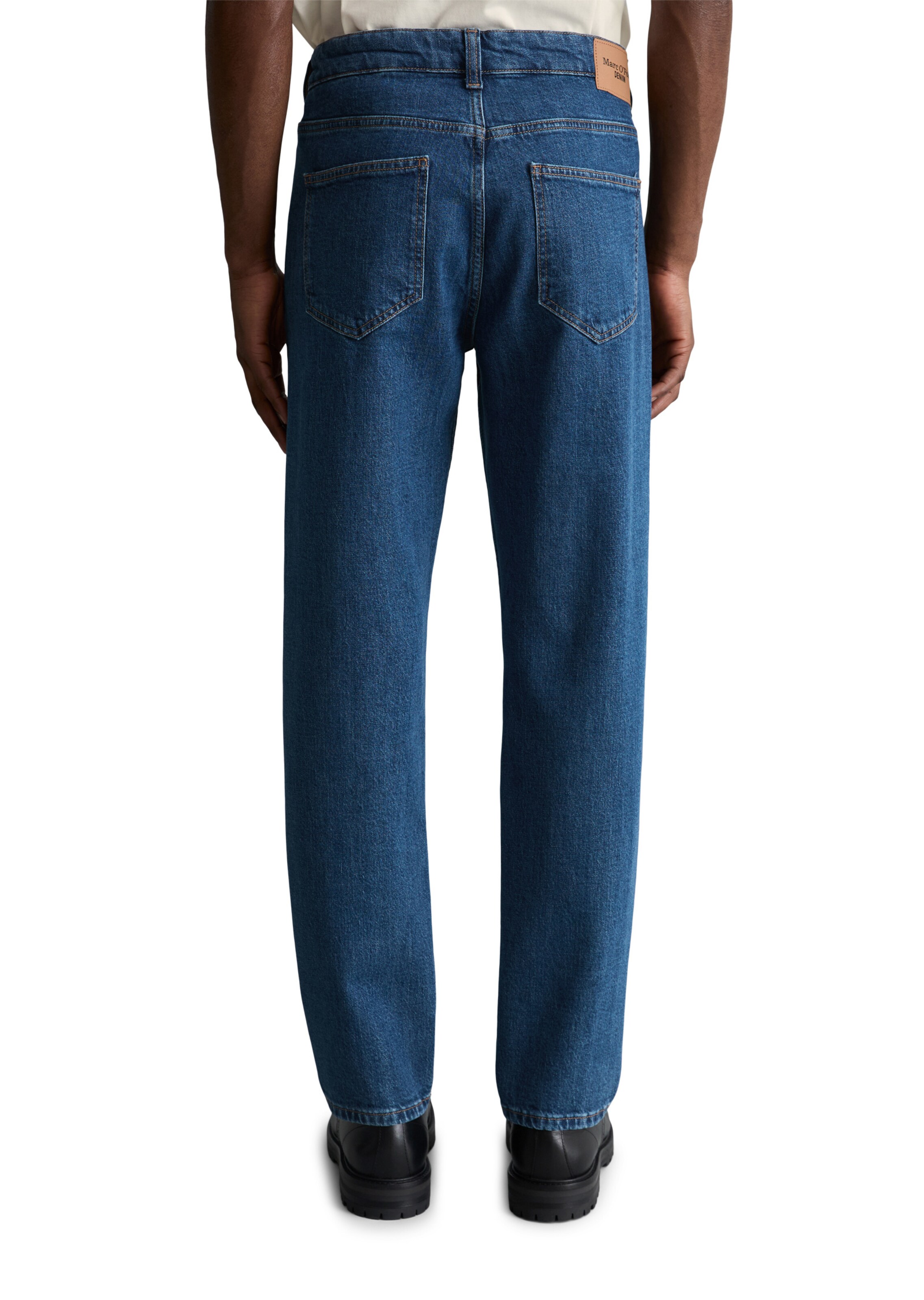 Marc O'Polo DENIM Tapered Jeans 'Linus' in Blauw